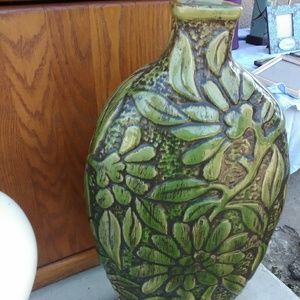 Large green vase